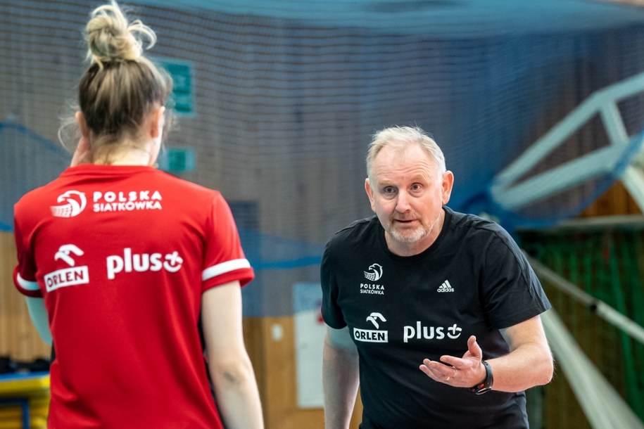 Trener Jacek Nawrocki /Paweł Skarba /