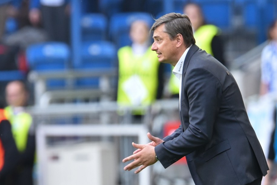 Trener Lecha Poznań Maciej Skorża /Jakub Kaczmarczyk /PAP