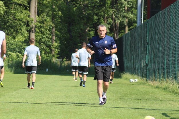 Trener Moskal liczy na to, że jego ŁKS w Ekstraklasie utrzyma styl, z którego zasłynął w 1.lidze /www.lkslodz.pl /