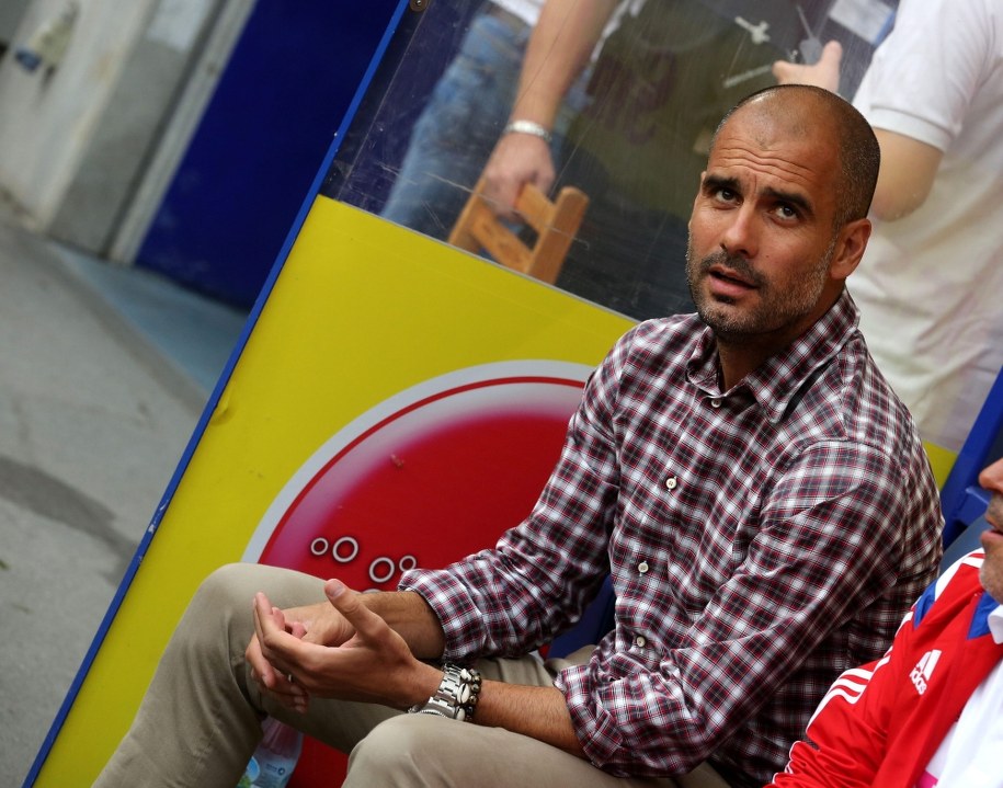 Trener piłkarzy Bayernu Monachium, Hiszpan Josep Guardiola /Roland Weihrauch    /PAP/EPA