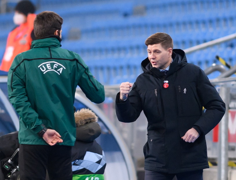 Trener Rangers FC Steven Gerrard /Jakub Kaczmarczyk /PAP