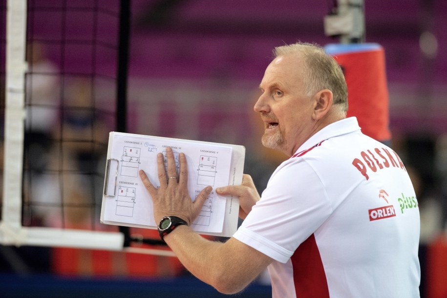 Trener reprezentacji Polski Jacek Nawrocki /	Grzegorz Michałowski   /PAP