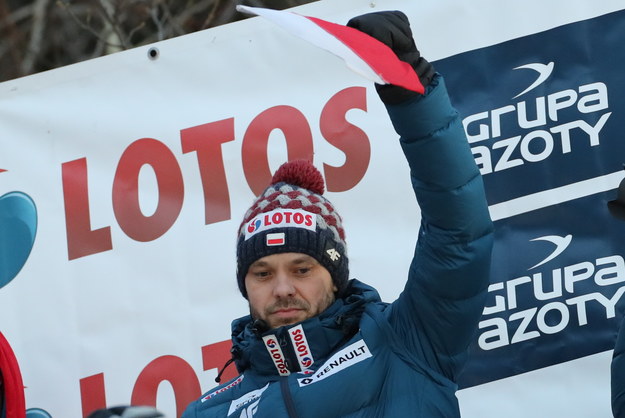 Trener reprezentacji Polski Michal Dolezal podczas serii treningowej przed zawodami Pucharu Świata w skokach narciarskich w Zakopanem / 	Grzegorz Momot    /PAP