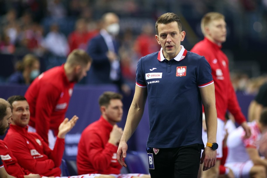 Trener reprezentacji Polski Patryk Rombel /	Łukasz Gągulski /PAP