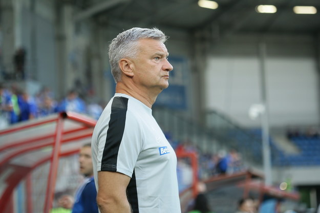 Trener Ruchu Chorzów Jarosław Skrobacz /Zbigniew Meissner /PAP