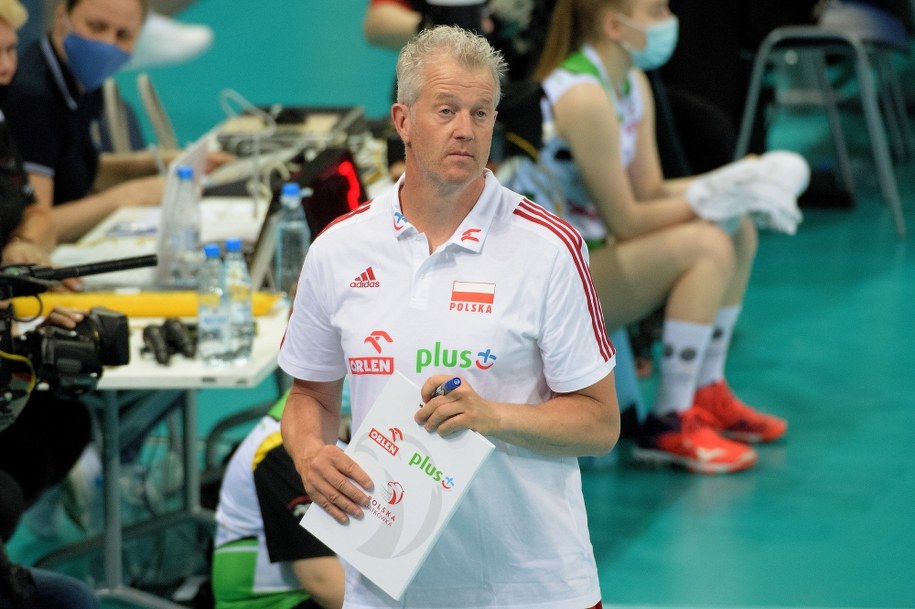 Trener siatkarskiej reprezentacji Polski Vital Heynen /Grzegorz Michałowski /PAP