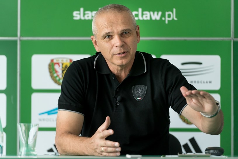 Trener Śląska Vitezslav Laviczka /Maciej Kulczyński /PAP