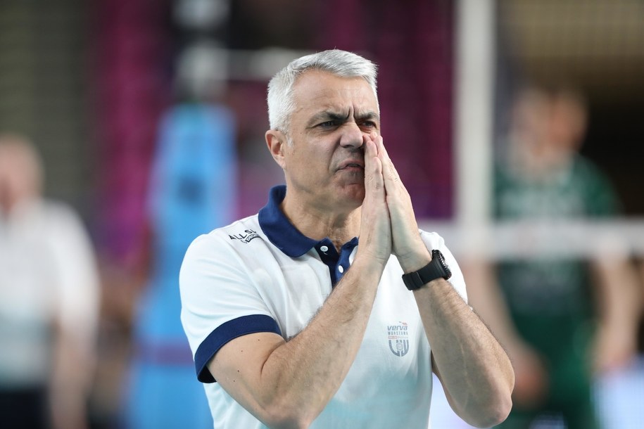 Trener VERVA Warszawa ORLEN Paliwa Andrea Anastasi / 	Leszek Szymański    /PAP