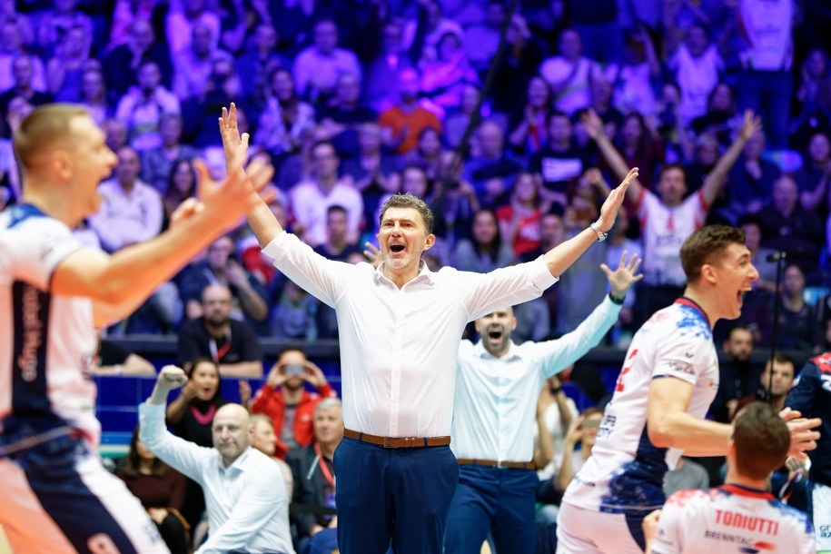 Trener Zaksy Andrea Gardini /Jan Karwowski /PAP