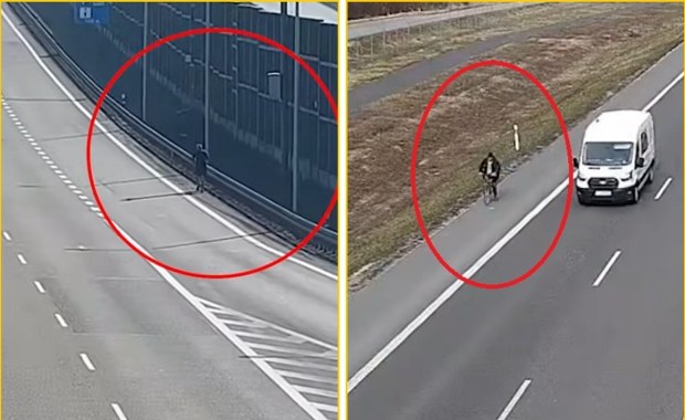 Trening biegowy na ekspresówce. Do sieci trafiło nagranie