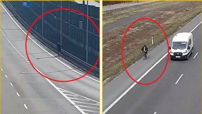 Trening biegowy na ekspresówce. Do sieci trafiło nagranie