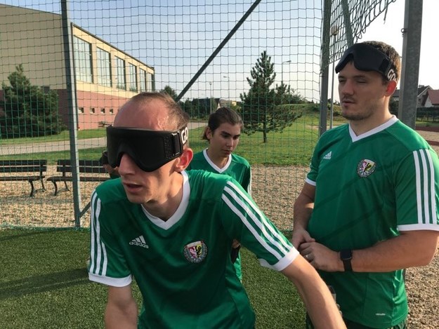 Trening Blind Footballu. /Paweł Pyclik /RMF FM