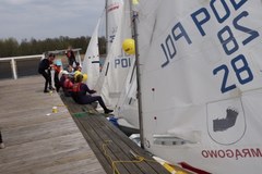 Trening klubu sportowego "Baza Mrągowo"