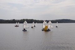 Trening klubu sportowego "Baza Mrągowo"