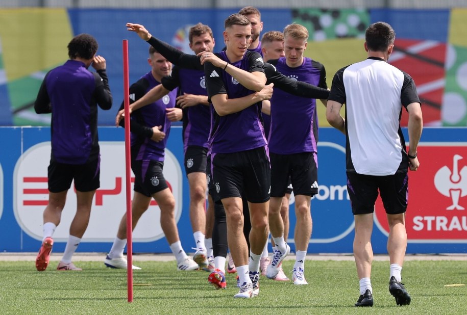 Trening niemieckich piłkarzy /MOHAMED MESSARA /PAP/EPA