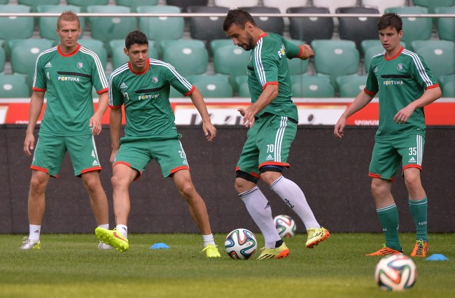 Trening piłkarzy Legii /Bartłomiej Zborowski /PAP