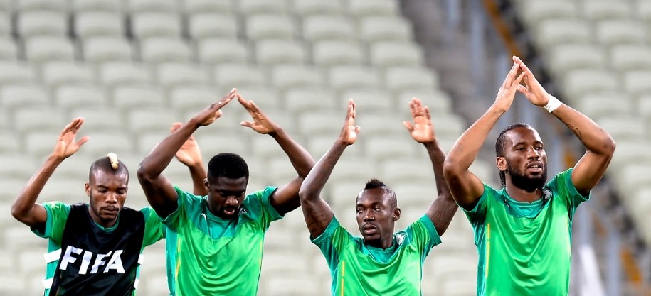 Trening piłkarzy Wybrzeża Kości Słoniowej /GEORGI LICOVSKI /PAP/EPA