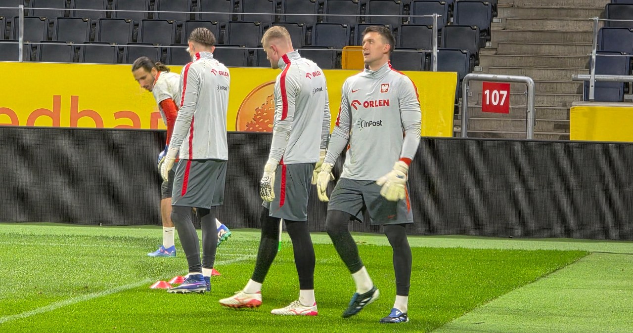 TRENING POLAKÓW PRZED MECZEM ZE SZWECJĄ W SZTOKHOLMIE