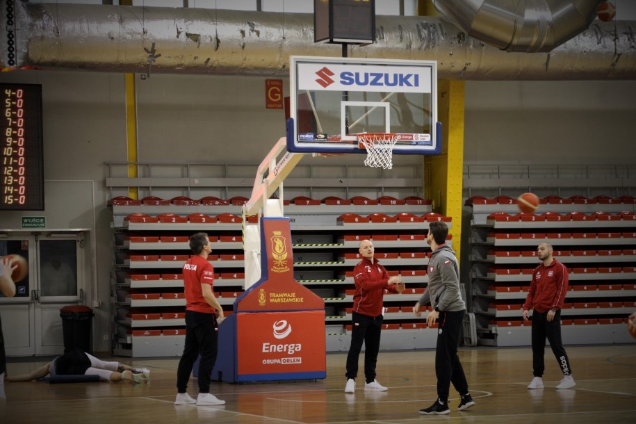 Trening polskiej kadry koszykówki /Michał Dukaczewski /RMF FM