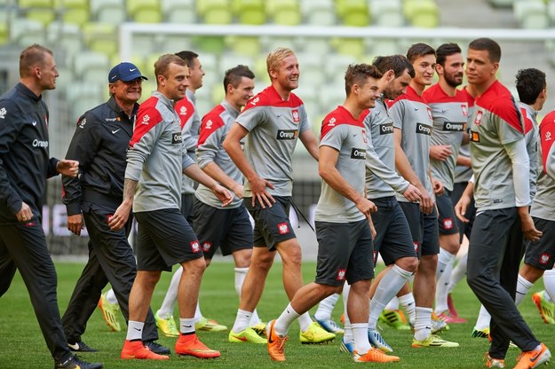 Trening polskiej reprezentacji w Gdańsku /Adam Warżawa /PAP