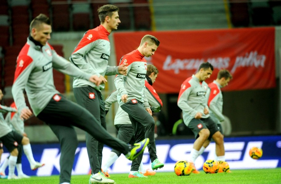Trening polskiej reprezentacji w Warszawie /Bartłomiej Zborowski /PAP