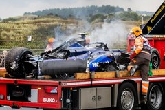 Trening przed Grand Prix Holandii przerwany. Warta miliony maszyna w płomieniach