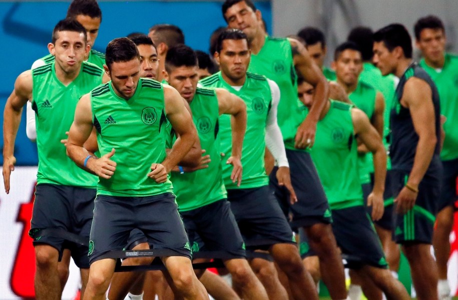 Trening reprezentacji Meksyku /YURI KOCHETKOV /PAP/EPA