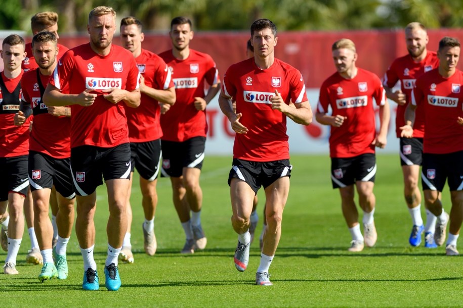 Trening reprezentacji Polski na zgrupowaniu w Opalenicy /Jakub Kaczmarczyk /PAP