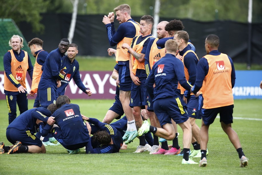 Trening szwedzkiej drużyny /Henrik Brunnsgard /PAP/EPA
