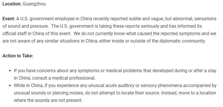 Treść opublikowanego przez amerykańską ambasadę komunikatu. /Zrzut ekranu