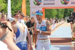Triathloniści rywalizowali w Olsztynie. Wygrał Polak