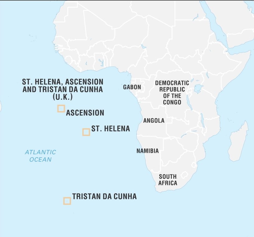 Tristan da Cunha to archipelag, który razem z Wyspą Świętej Heleny i Wyspą Wniebowstąpienia wchodzi w skład brytyjskiego terytorium zamorskiego. /Photo by: Encyclopaedia Britannica/Universal Images Group /Getty Images