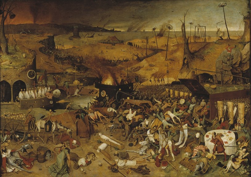 Triumf śmierci (obraz Pietera Bruegla starszego) to alegoryczna wizja społeczeństwa, które obawia się kolejnej katastrofy /Wikimedia Commons /domena publiczna