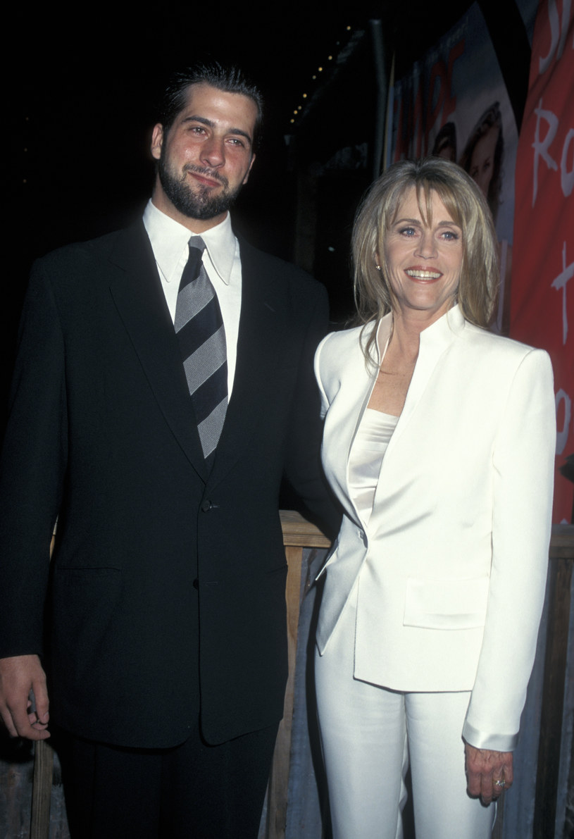 Troy Garity i Jane Fonda w 1996 roku /Getty Images