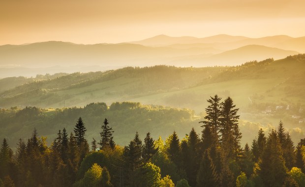 Trudne warunki w Beskidach 