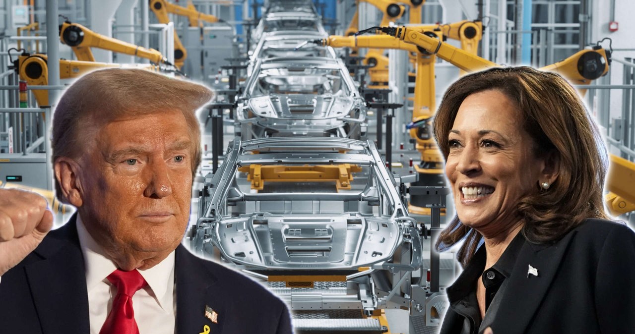 Trump i Harris prezentują odmienne stanowiska w temacie rozwoju przemysłu motoryzacyjnego w USA /fot. Mark Schiefelbein/Associated Press / Alex Brandon/Associated Press /