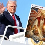 Trump niczym Jezus? Prezydent USA opublikował kontrowersyjną grafikę