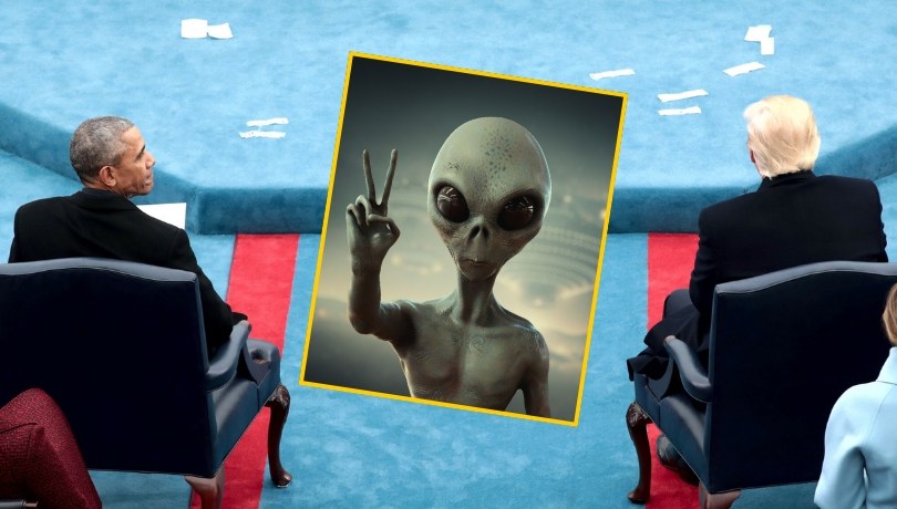 Ujawnił informacje niejawne? Trump oskarża Obamę ws. słów o kosmitach