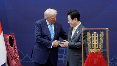 Trump powitany po królewsku. Oto co dostał w Korei Południowej