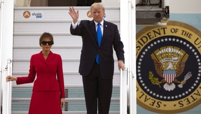 Trump przyleciał do Paryża. Będzie rozmawiał z Macronem m.in. o terroryzmie