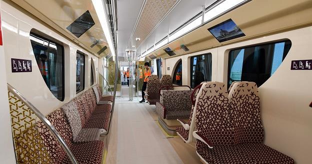 Trwa budowa metra w Dausze, stolicy Kataru. Nz. wagonik kolejki /EPA