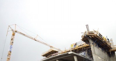 Trwa budowa nowego stadionu w Doniecku /AFP