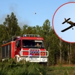 mazowieckie Trwa dogaszanie pożaru lasu pod Warszawą. W akcji drony i samoloty gaśnicze