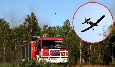 Trwa dogaszanie pożaru lasu pod Warszawą. W akcji drony i samoloty gaśnicze