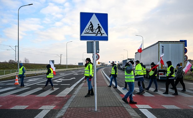 Trwa protest rolników w Medyce. Utrudnienia na Podkarpaciu