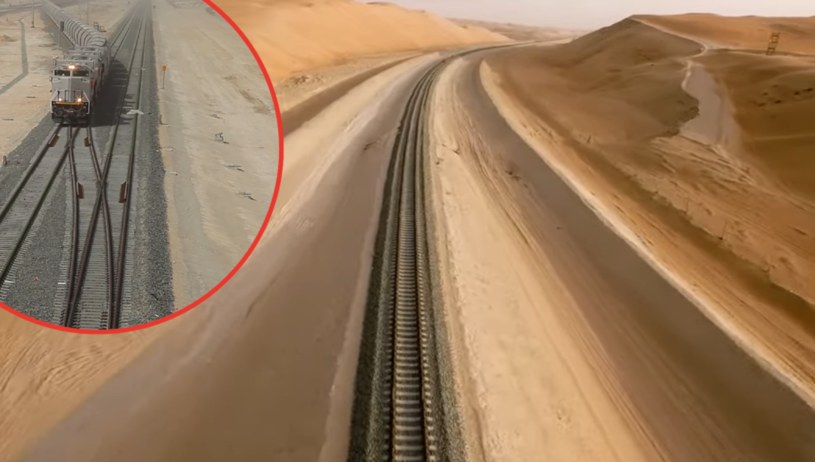 Trwa realizacja ogromnej inwestycji, która połączy kraje Półwyspu Arabskiego /Etihad Rail/zrzut ekranu /YouTube
