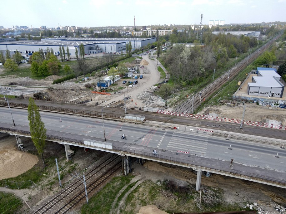 Trwa remont wiaduktów przy ul. Przybyszewskiego w Łodzi /lodz.pl /Materiały prasowe