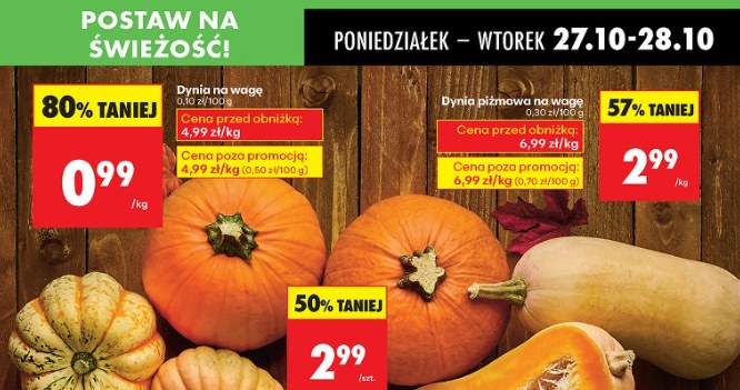 Trwa sezon na polskie dynie w Biedronce /Biedronka /INTERIA.PL