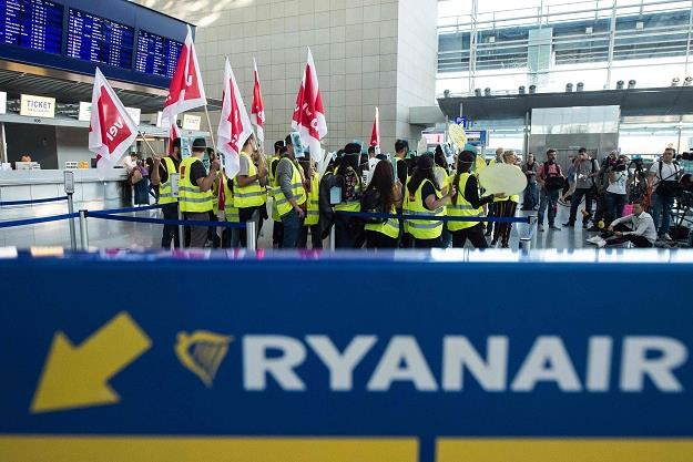 Trwa strajk pilotów i personelu pokładowego Ryanaira /AFP