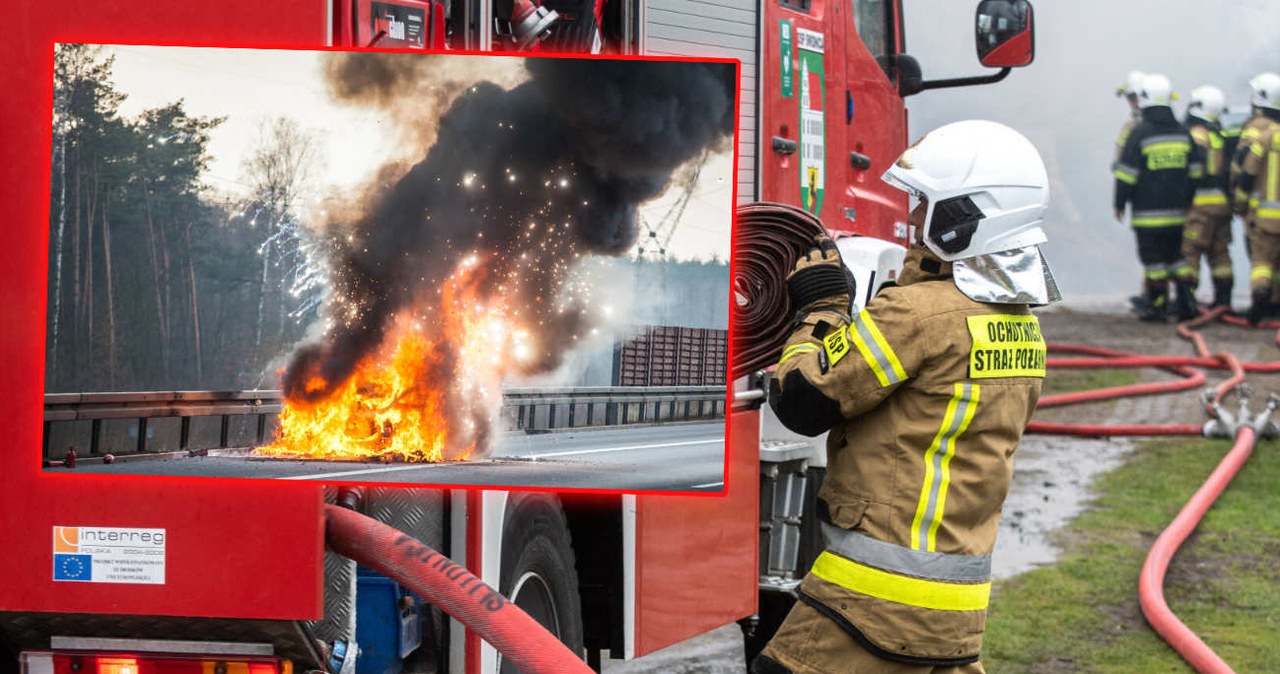 Trwają testy nowych rozwiązań pomocnych w gaszeniu pojazdów elektrycznych /Grzegorz Banaszak/REPORTER/NewsLubuski /East News